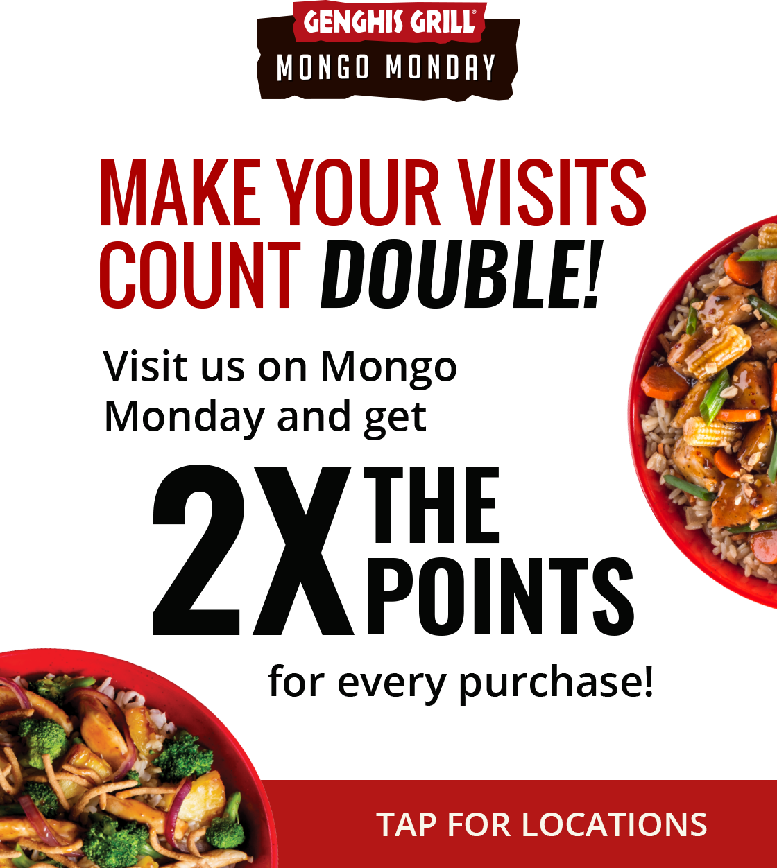 The Grill Is Hot. The Fresh Bar Is Open! Genghis Grill